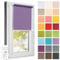 Estika Rollo für Fenster ohne Bohren - 90cm x 120cm - Pastell Amethyst - 25 Stofffarben, Klemmfix Montage, Fensterrollos für innen, Sichtschutz für Fenster und Balkontür (90 cm Stoffbreite)