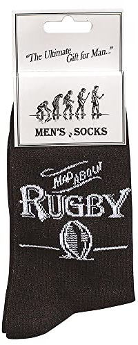 Ultimate Gift for Man Herren Rugby Socken, Schwarz, Einheitsgröße