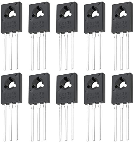VGOL 20pcs BD139 NPN Transistor de Puissance NPN 1.5A 80V Amplificateur de Puissance Audio Transistor TO-126 Triode Composants Électroniques Remplacement Accessoires