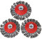 115mm Brosse Metallique Meuleuse, 3 Pièces Brosse à Fils Métalliques, Brosses Métalliques pour Meuleuse D'angle M14