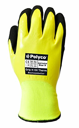 Polyco GIOTH/09 Grip It Oil Thermal Gloves Size 9