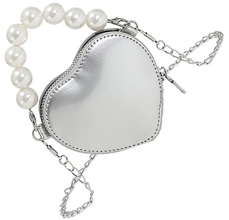 HAPINARY Herzförmige Tasche Für Damen Süße Umhängetasche Mit Reißverschluss Kleine Minitasche Zum Tragen Für Partys Bankette Und Tägliche Nutzung