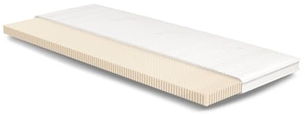 Meisterschlaf Latex Topper 70x170 cm (BxL) - Tencel 3D - Mittelweich - Höhe 7 cm - OEKOTEX - RG 65 kg/m³ - Made in Germany