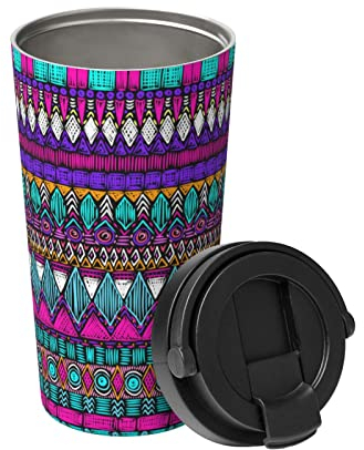 Tragbare Isolierte Tasse Geheimnis Im Horde Modus Edelstahl Trinkbecher Wiederverwendbar Isolierbecher Mit Griff Personalisierte Becher Aus Edelstahl, Für Kaffee Oder Tee, Wasser, 17 Unzen
