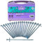 Peggi Tent Pegs Metal Hard Ground Peg 20 Pack with Free Case Strong Camping Pegs For Tents Awning & Hard Ground Pro Tarzan Peg Mallet & Screw in Tent Pegs Available Dimensions: H230mm x W6mm