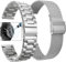 VIGOSS 22mm Metal Straps Compatible for Samsung Galaxy Watch 3 45mm/Watch 46mm/Gear S3 Frontier/Huawei Watch GT2 Pro/GT/GT2 46mm Straps,3PCS Included Stainless Steel No Gap and Mesh Strap &Film,Silver