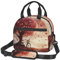 Dwrepo Lunchtasche mit Fahrrad-Motiv unter dem Herzbaum, romantischer Druck, für Damen und Herren, isolierte Lunchbox mit verstellbarem Schultergurt, wiederverwendbare Lunchbox für Büro, Reisen