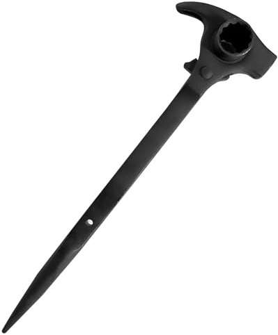 Gerüstbauratsche, 19/22 mm Ratschenklauenhammer, 45 Stahl Gerüstbau Ratschenschlüssel, Multifunktions Gerüstbauratsche Werkzeug für Demontage des Autos
