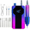 Delanie 40000 RPM Electric Nail Drill, E File Rechargeable Portable with 8 Bits for Nail Polish Acrylic Gel, Electric Nail File Professional Perfect Gift for Nail Lover-Blue-Violet
