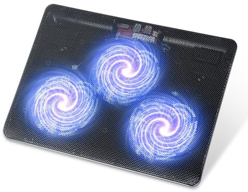 12-17 Slim Laptop Cooling Pad - USB Powered [3 Fans]