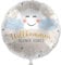 Folienballon Baby Willkommen Kleiner Schatz Ballon Babyparty Hallo Baby Dusche Luftballon Geburtsparty, Made in EU, Helium geeignet