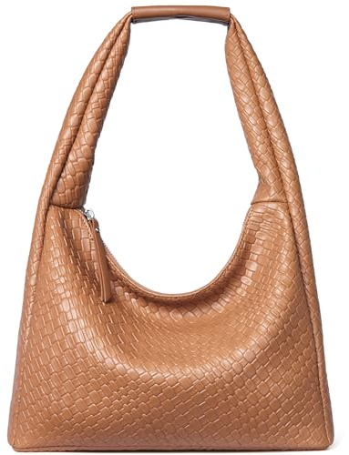 BOSTANTEN Kleine Handtasche Damen Henkeltaschen Schultertasche Frauen Shopper Tasche mit Tragegriff Oben,Bruan