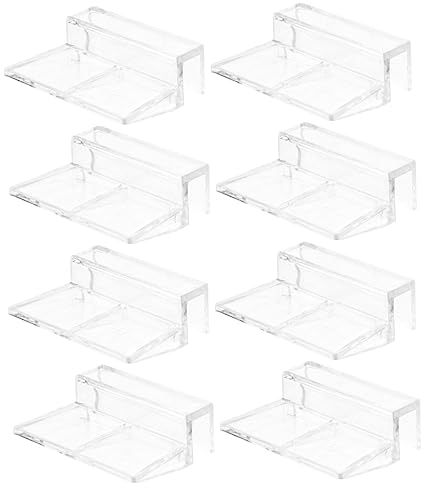 Milisten 8St Halterung für Aquarienabdeckung Fisch Aquarium Glasabdeckung Clip aquaristik zubehör Aquarien Zubehör Halterung für die Abdeckung von Aquarien 10 mm Aquarium-Glasdeckel-Clips