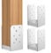 2 Pcs 4 X 4Post Base Anchor With Adjustable Concrete Post Base Anchor, Deck Post Anchor Base Brackets For Pergolas, Fences, Mailboxes, Deck Supports