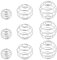 9 Pcs Protein Shaker Ball Silvery Shaker Ball with 3 Size Wire Whisk Ball Stainless Steel Bottle Mixer Ball Supplements Shaker Ball Suitable for Protein Mixed Drinks Milkshakes Supplements ect