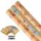 Kraft-Geschenkpapierrollen, 3 Rollen 43 cm x 6 m Weihnachts-Geschenkpapierrolle mit Anhängern und Band, geeignet für Weihnachts-, Geburtstags-, Party- und Festgeschenkdekorationen
