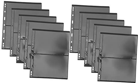 TEHAUX 10stücke Teiliges Briefmarken Transparent Doppelseitig Pvc Schwarzgrund Für Münzen Postkarten Fotos Vielseitiges Sammelalbum Für Sammler Und Geschenkgebrauch