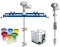 factildfulzhan IBC-Luftrührwerk/pneumatischer rührwerk aus Edelstahl, 0–1900 U/min, 880 mm Rührstab, Länge 720–1200 mm einstellbar, 0–1000 kg, zum Rühren leicht viskoser Lösungen