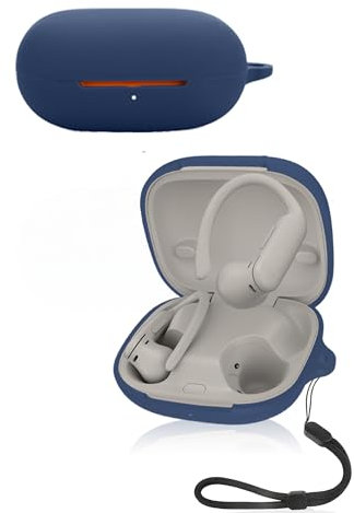 Protective cover for Beats Powerbeats Pro 2 Wireless Earbuds, Soft Silicone Case with lanyard - Skin-friendly & Durable,Blue