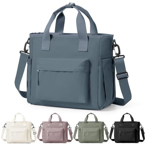 HPLQQ Bolsa Térmica Porta Alimentos, Bolsa Comida Trabajo con Correa Ajustable, Lunch Bag Bolsa Almuerzo Isotermica Impermeable para Mujer Trabajo, Oficina, Colegio y Picnic,A5-Azul Marino