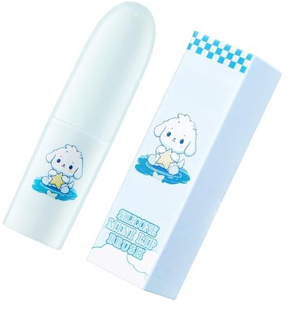 Spazzola per labbra in silicone per labbra, per rossetto, applicatore in silicone, per balsamo, correttore rossetto
