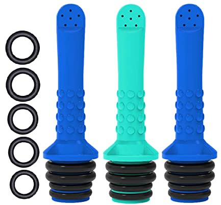 Lot de 3 bidet de voyage portables compatibles avec la plupart des bouteilles pour soins post-partum, chauffeur de camping avec 5 anneaux d'étanchéité utiles, faciles à utiliser, largement applicables