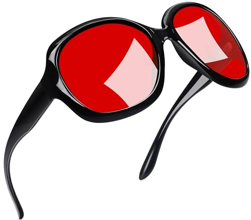 Joopin Polarisées Lunettes de Soleil Rétro Surdimensionnées pour Femme | Protection UV400, Anti-Reflets, Oversized Cadre Ultra-Légère Durable, Style Classique Chic pour Voyage Conduite et Vacances