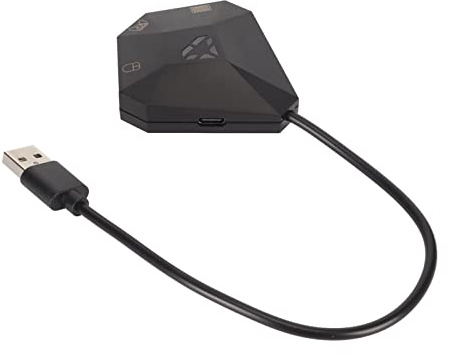 Pssopp Tastatur-Maus-Adapter, Plug-and-Play-Konverter für One 360, mit Benutzerdefinierten Zuordnungs- und Reset-Funktionen