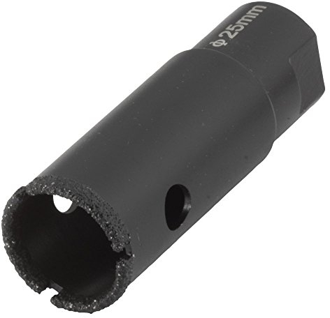 wolfcraft Bohrkrone, diamantbestreut „Ceramic“, für Winkelschleifer I 5942000 I Für die Installation von Sanitärbefestigungen und Kabeldurchführungen in Fliesen und Kacheln