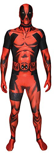 Official Deadpool Morphsuit Fancy Dress Costume - size Xlarge - 5'10-6'1 (176cm-185cm)