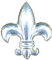 Broche Fleur de Lys, Fait Main en Etain - Fabrication Française