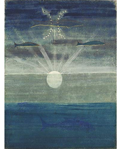 Wee Blue Coo Prints Ciurlionis Sun Passing Pisces Art Print Poster Hp3902