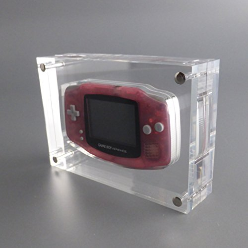 LOBOTEC Nintendo Gameboy Advance Acrylglas Case Advance Star, Videospiel Retro Konsolen Block aus hochwertigem Plexiglas, Präsentation und passende Schutzhülle, Game Boy Gehäuse zum Verschrauben