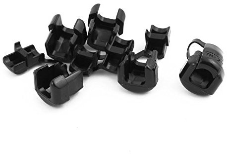 sourcingmap 5Pcs 7N-2 Round Cable Wire Strain Relief Bush Grommet 16mm Diameter Black