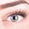 Glamlens lentilles de couleur bleu naturelles colorées très haute opacité Rose Blue + étuis à lentilles de contact I 1 paire (2 pièces) I DIA 14,00 I sans correction I 0,00 Dioptries