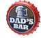 Boxer Gifts Dads Bar Men’s Bottle Cap Wall Sign | Man Cave, Garden or Bar Decorations | Wall Decor for Men | Birthday, Christmas or Father's Day Gift, Multi, TF1301