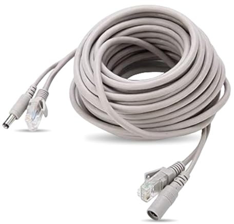 Dioche Cavo CCTV, cavo di alimentazione video 5M / 10M / 15M / 20M AHD per di videosorveglianza di sicurezza CCTV, connettore di alimentazione cc 2.1mm(10m)