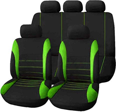 Hava Kolari Universal Sitzbezug Sitzkissen Sitzauflage Auto Schonbezüge Autositzbezug Für Super Speed System Fahrzeug (Grün)