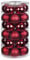 Inge Glas Weihnachtskugeln | Schöne Christbaumkugeln aus Glas | 30 Kugeln in Dose | Christbaumschmuck Weihnachtsbaumschmuck Weihnachtsbaumkugeln (Chianti | rot Glanz/matt)