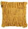 KAAT Amsterdam Flapper Dekokissen einfarbig mit Fransen 40x40cm (Ocker)