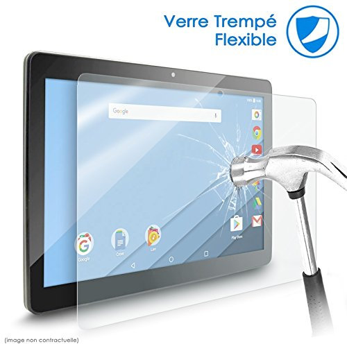 KARYLAX - Protection d'écran en Verre Fléxible, Dureté 9H, Anti-Rayures, Film Protecteur pour Tablette Klipad KL4889 10,1 pouces
