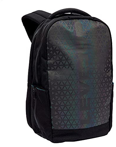 Giochi Preziosi Level Up Zaino in Tessuto Total Black, con Schienale e Spallaci Imbottiti e Tasca Interna Porta Tablet e PC, Dotato di Fascia Posteriore per Trasporto su Trolley LUE41100, Taglia unica