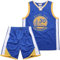Basketball Trikot Set für Kinder - 2-Teiliges Shirt und Shorts, Ärmellos - Für 4-14 Jahre (Blau)