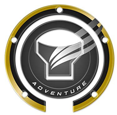 3D-Benzindeckel für Honda Africa Twin CRF 1100 L Adventure Sports 3D Style FM-1037 (Schwarz)