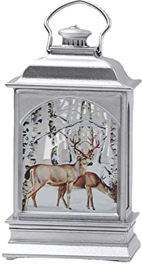 LICHENGTAI LED Weihnachtslaterne, Dekorative Tischleuchte und hängen Laterne Lampe Weihnachtsdeko Beleuchtete LED-Laterne für Weihnachten, Weihnachtsdekoration für Innen, Batteriebetrieben