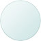 Higsose Dessus de Table Ronde en Verre Trempé Transparent 300 mm Plateau de Table Basse Design Simple et Clair Dessus de Table à Manger Table de Jardin Maison Café Facile à Nettoyer