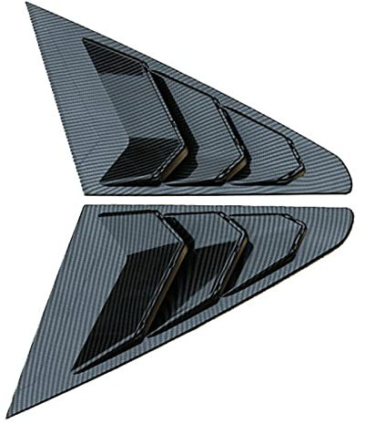 Lodokdre Heck Scheiben Jalousien, Schaufel Jalousien Abdeckung Jalousien für Mg 5 Mg5 2021 Auto AußEn ZubehöR, Karbon Faser