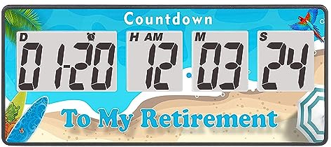 Yooreal Digital 9999 Tage Countdown Tage Timer Uhr, Ruhestand Countdown Timer, Magnet Design, Lauter Alarm, Tracks Hochzeit Urlaub Arbeiten Kochen Babygeburt (Blau)
