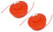 2 X Fadenspule kompatibel mit Rotfuchs BC52 ORANGE/ROT/SCHWARZ Motorsense Freischneider
