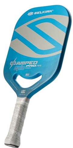 Selkirk Sport Amped Pro Air 2025 Pickleball Paddle | Fiberglass Pickleball Paddles with a Polypropylene X5+ 16mm Core | Throatflex | Flex Foam | Pickle Ball Paddle Made in The USA | Epic Blue